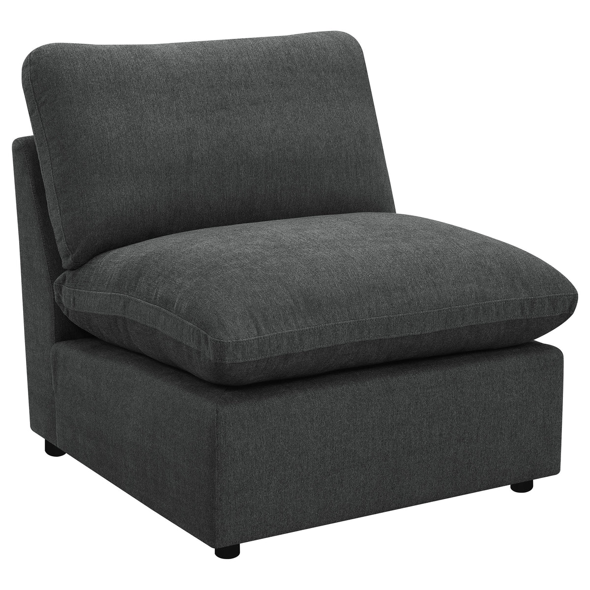 Silla modular sin brazos Collins gris