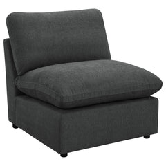 Silla modular sin brazos Collins gris