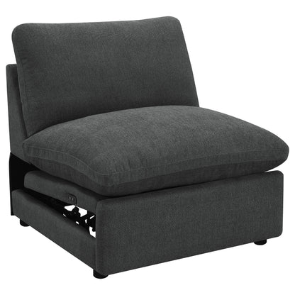 Collins Modular Power Armless Recliner Dark Grey