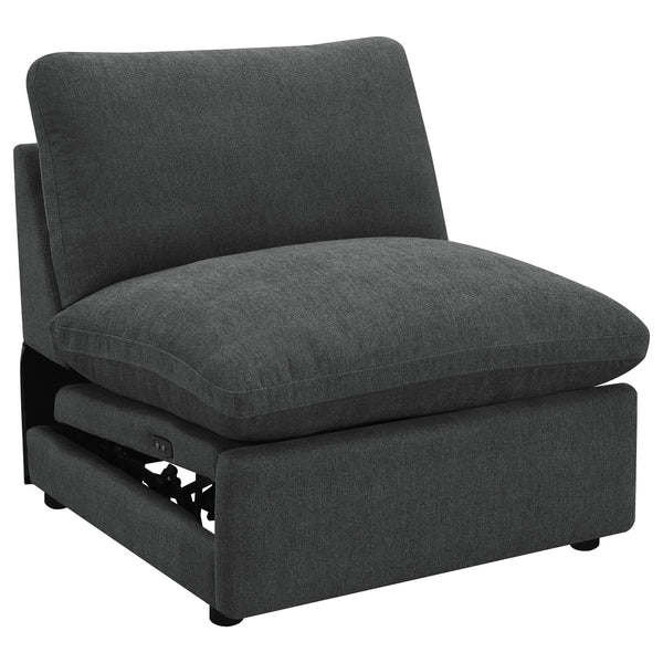 Collins Modular Power Armless Recliner Dark Grey
