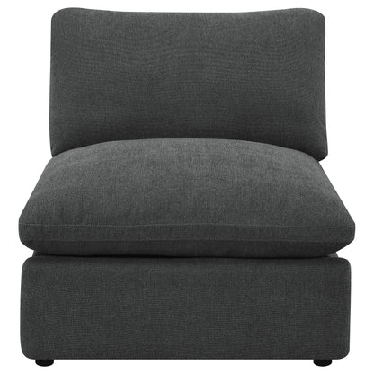 Collins Modular Power Armless Recliner Dark Grey