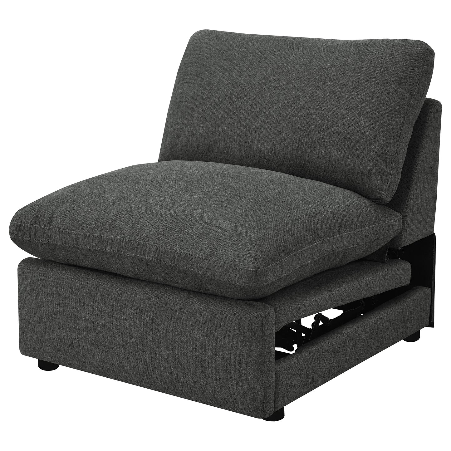 Collins Modular Power Armless Recliner Dark Grey