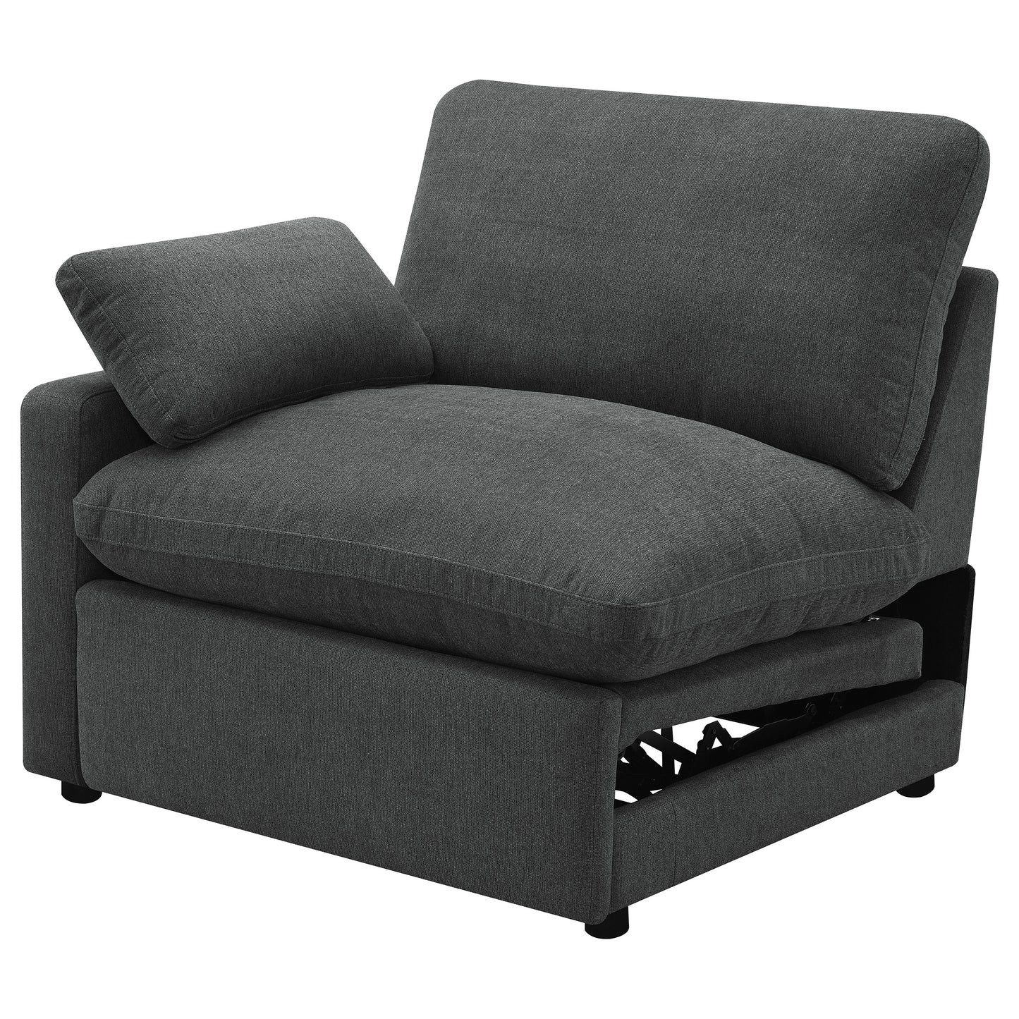 Collins Modular Power Armless Recliner Dark Grey