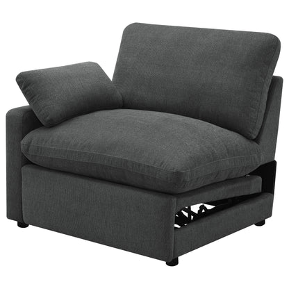 Collins Modular Power Armless Recliner Dark Grey