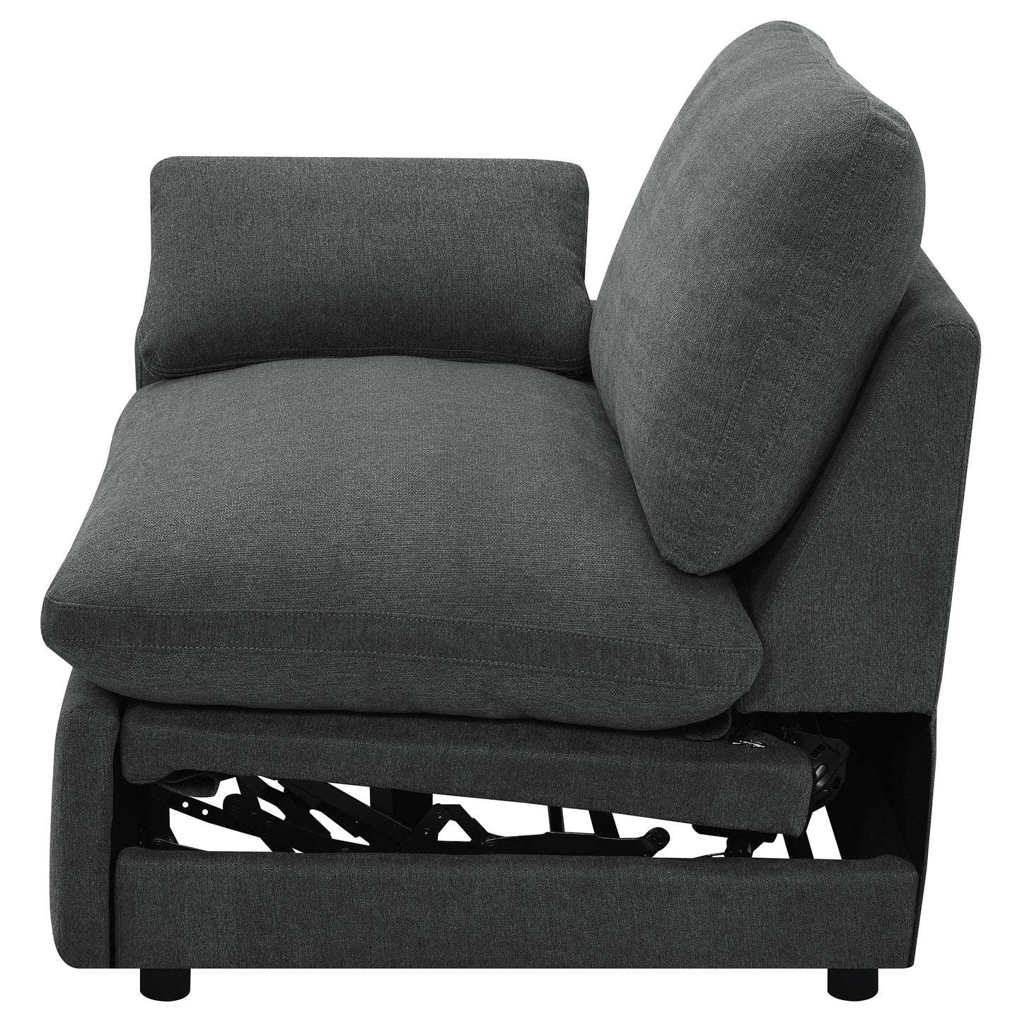 Collins Modular Power Armless Recliner Dark Grey