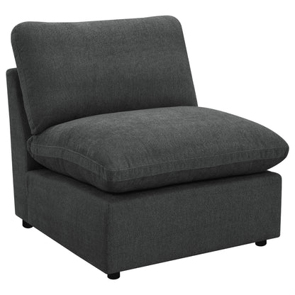 Sofá modular reclinable eléctrico Collins gris oscuro