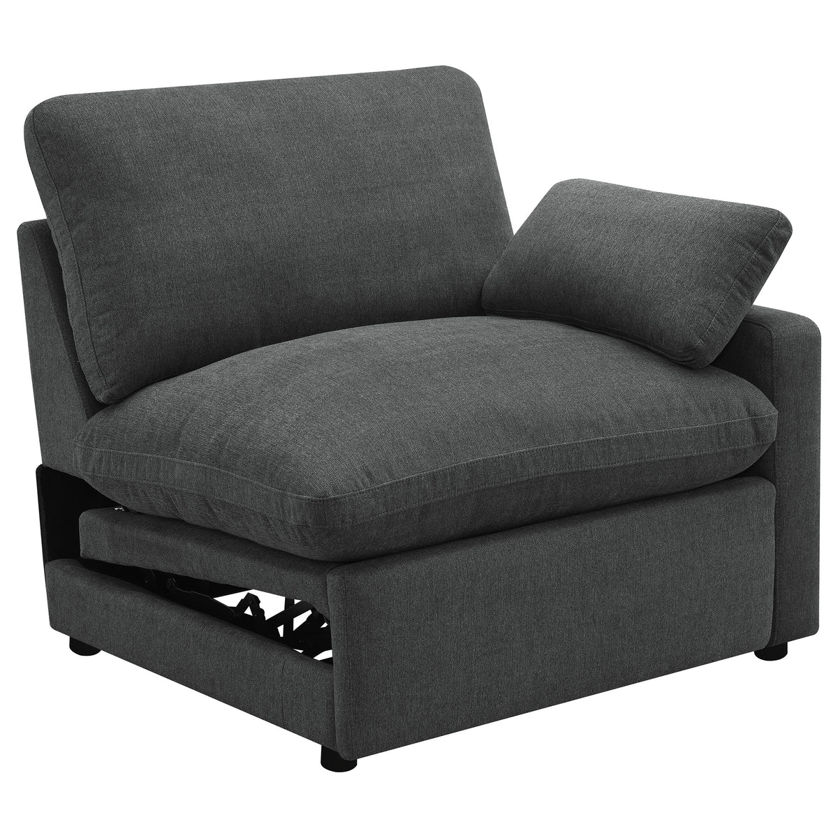 Collins Modular Power Armless Recliner Dark Grey