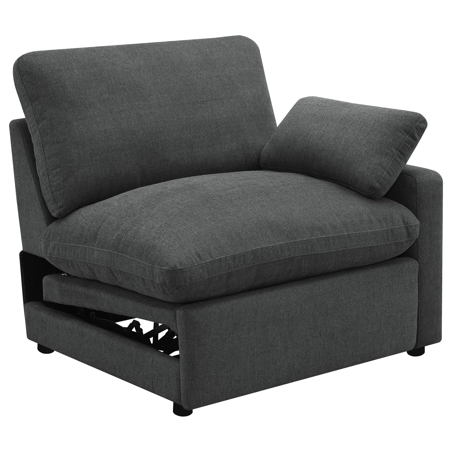 Collins Modular Power Armless Recliner Dark Grey