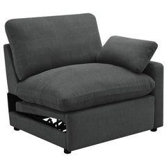 Collins Modular Power Armless Recliner Dark Grey