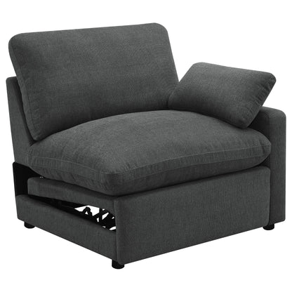 Collins Modular Power Armless Recliner Dark Grey