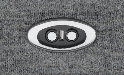 Bahrain UpholsteredRecliner Charcoal