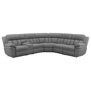 Sillón modular reclinable eléctrico Bahrain color carbón