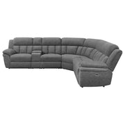 Sillón modular reclinable eléctrico Bahrain color carbón