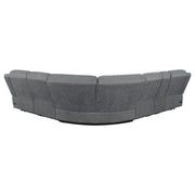 Sillón modular reclinable eléctrico Bahrain color carbón