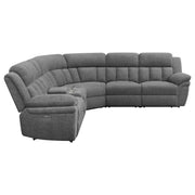 Sillón modular reclinable eléctrico Bahrain color carbón