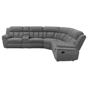 Sillón modular reclinable eléctrico Bahrain color carbón