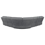 Sillón modular reclinable eléctrico Bahrain color carbón