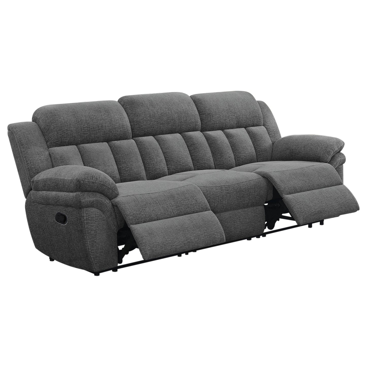Bahrain Upholstered Motion Sofa Charcoal