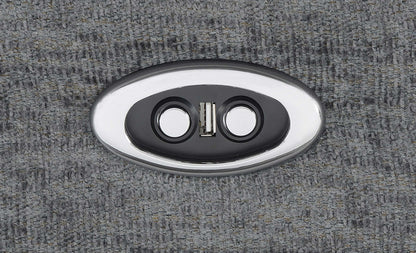 Loveseat Bahrain tapizado con movimiento en color carbón