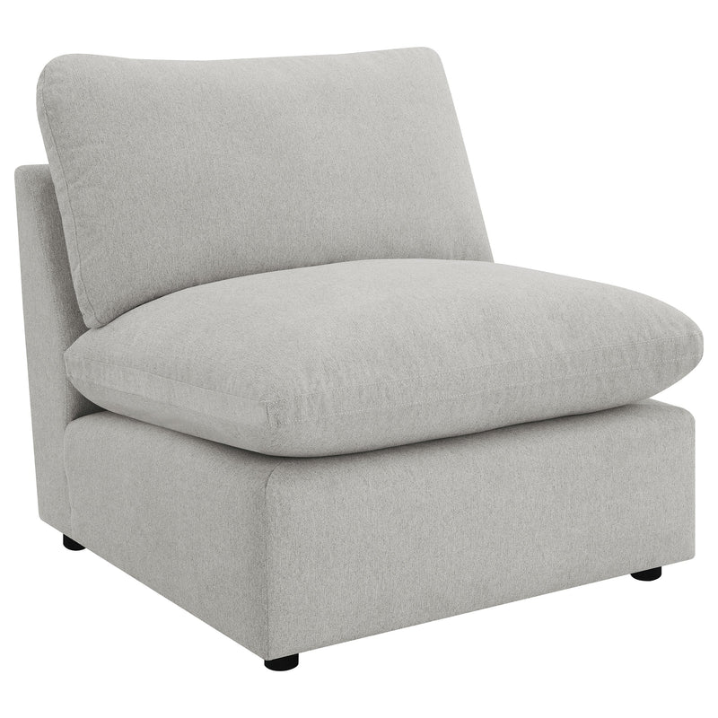 Silla modular sin brazos Collins gris