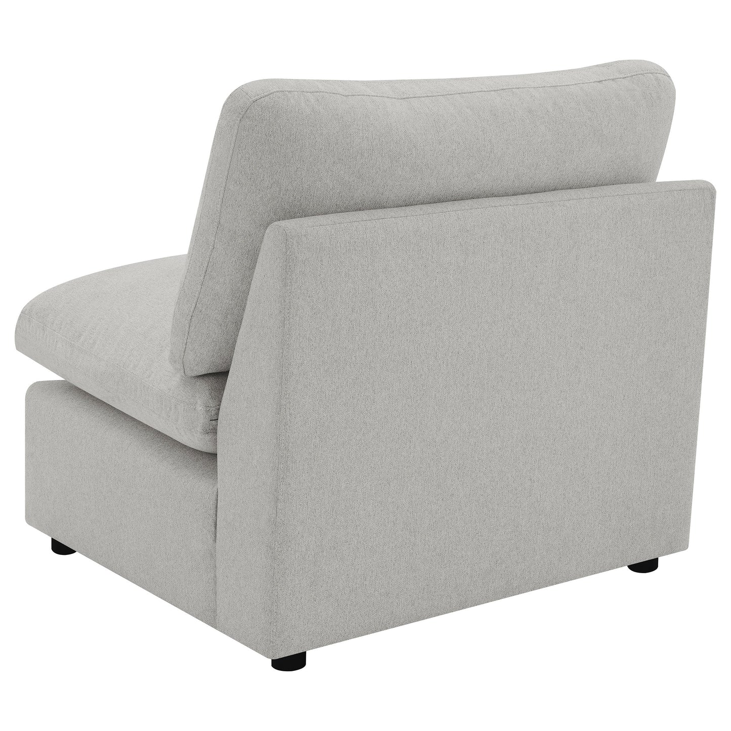 Silla modular sin brazos Collins gris