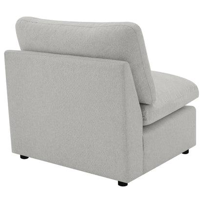 Silla modular sin brazos Collins gris