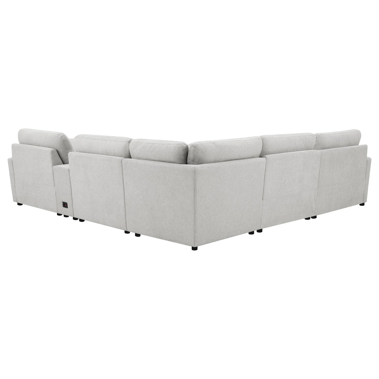 Sofá modular reclinable eléctrico Collins gris oscuro