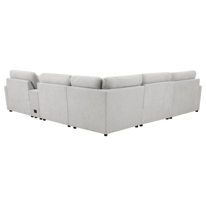 Sofá modular reclinable eléctrico Collins gris oscuro