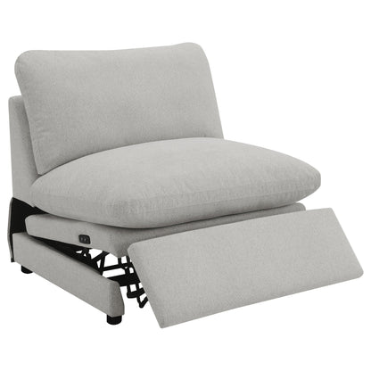 Sofá modular reclinable eléctrico Collins gris oscuro