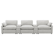 Asientos reclinables eléctricos para cine en casa Collins, color gris oscuro
