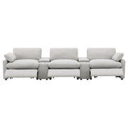 Asientos reclinables eléctricos para cine en casa Collins, color gris oscuro