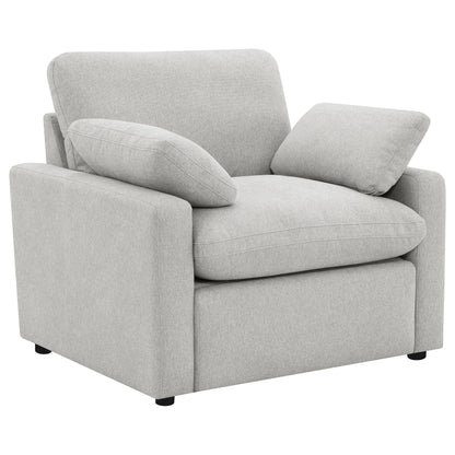 Sillón reclinable eléctrico tapizado Collins gris oscuro