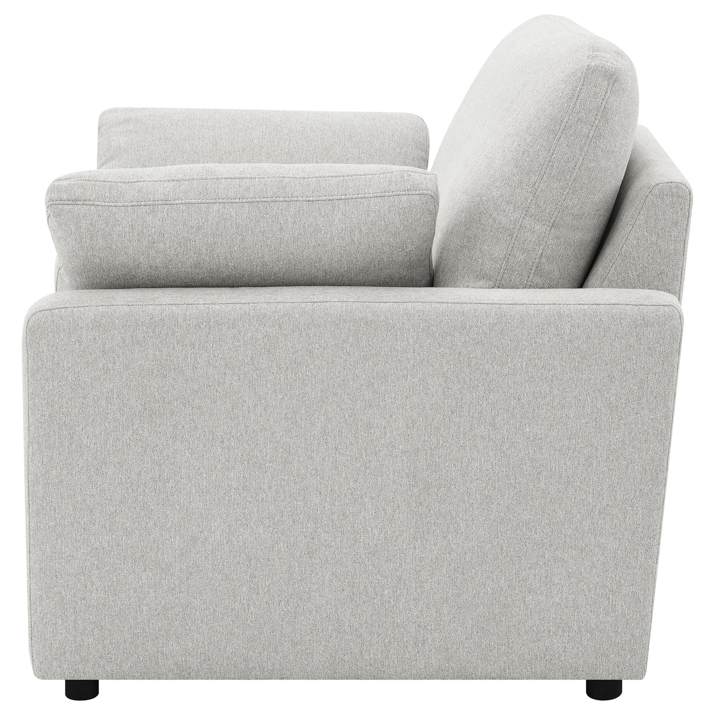 Sillón reclinable eléctrico tapizado Collins gris oscuro