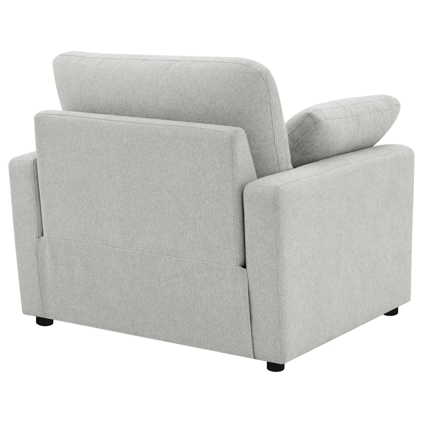 Sillón reclinable eléctrico tapizado Collins gris oscuro