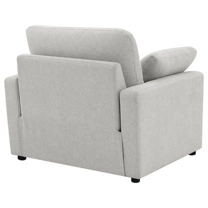 Sillón reclinable eléctrico tapizado Collins gris oscuro