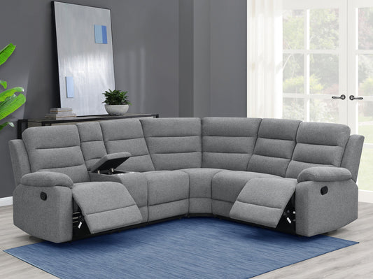 David Upholstered Reclining Sectional Sofa