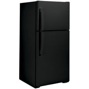 GE 30-inch, 19.2 cu. ft. Top Freezer Refrigerator with edge-to-edge glass shelves GTE19JTNRBB IMAGE 6