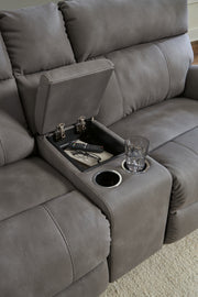 Next-Gen Durapella 3-Piece Power Reclining Sectional Loveseat with Console