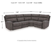 Next-Gen Durapella 4-Piece Power Reclining Sectional