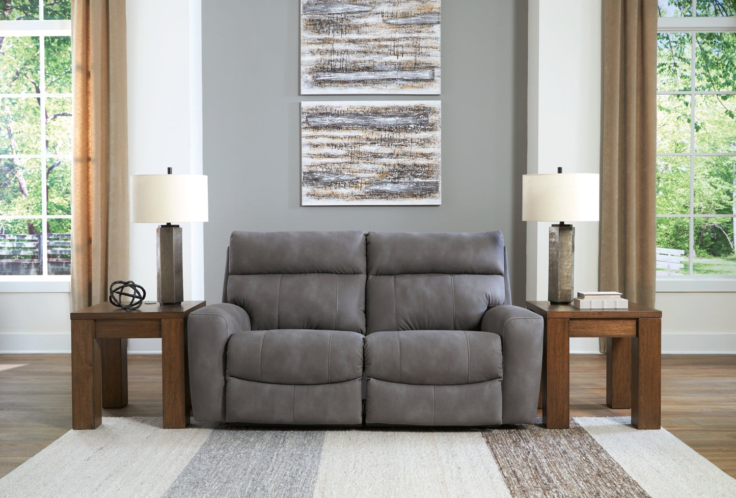 Next-Gen Durapella 2-Piece Power Reclining Sectional Loveseat