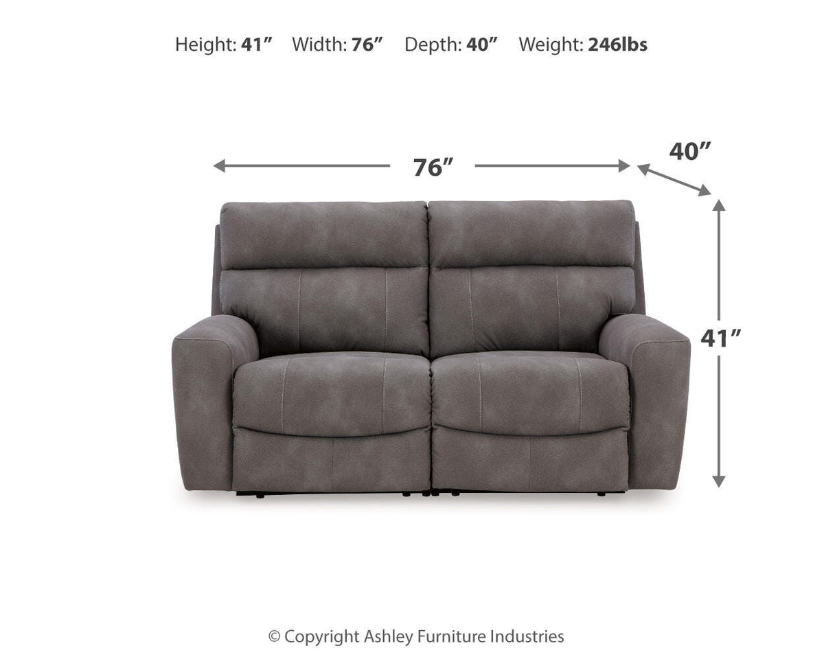 Next-Gen Durapella 2-Piece Power Reclining Sectional Loveseat