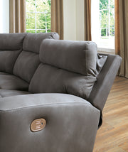Next-Gen Durapella 3-Piece Power Reclining Sectional Loveseat with Console