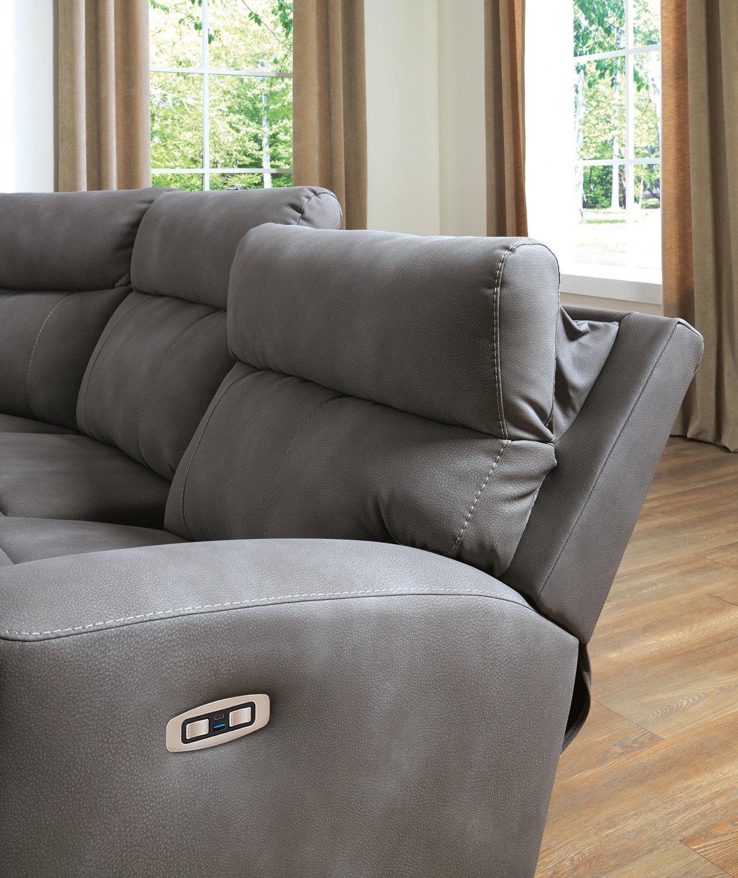 Next-Gen Durapella 6-Piece Power Reclining Sectional