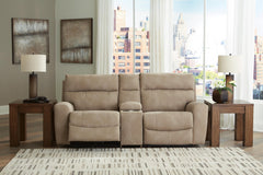 Next-Gen Durapella 3-Piece Power Reclining Sectional Loveseat with Console