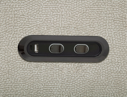 Kennett Chenille Upholstered Power Reclining Loveseat Ivory