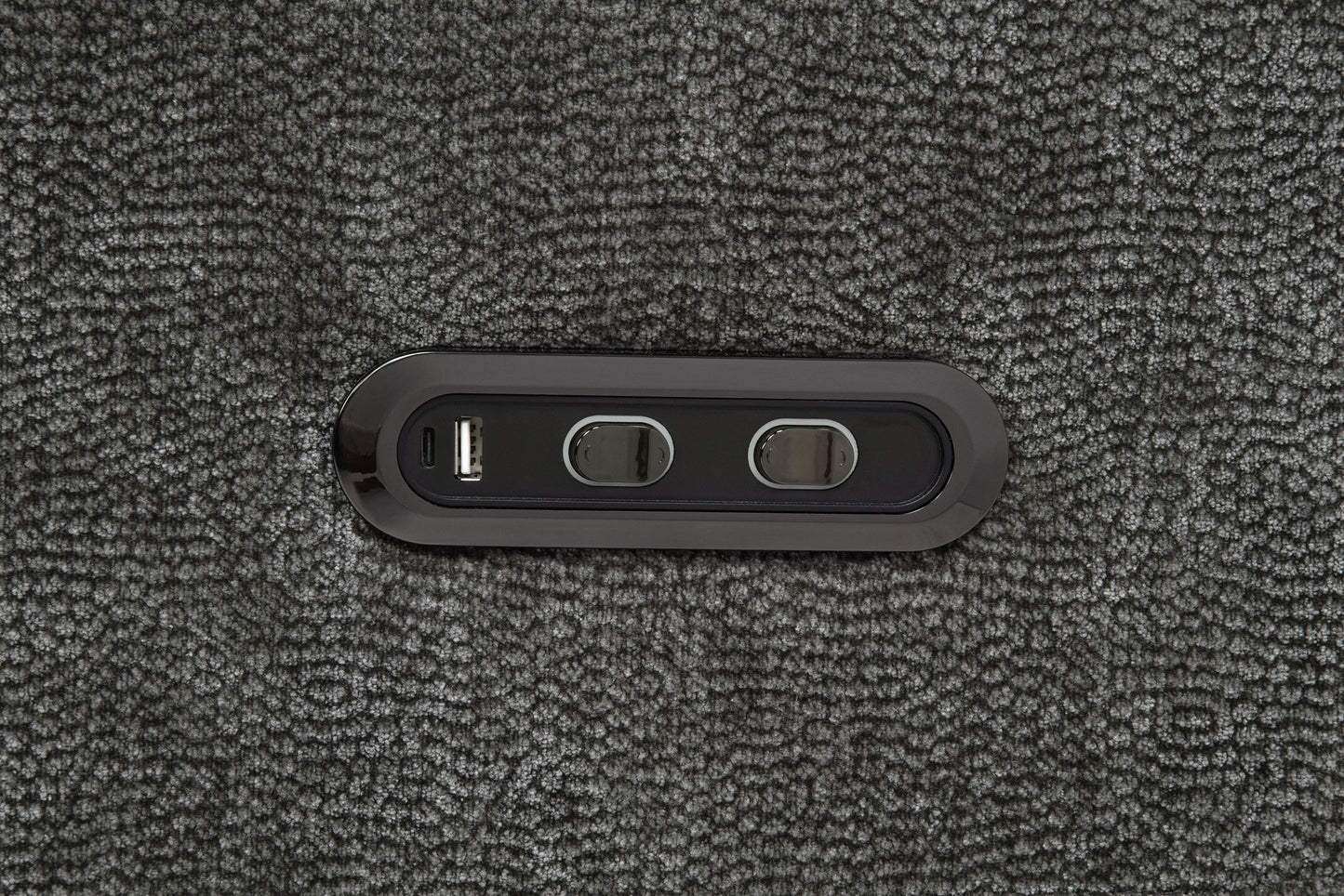 Kennett Chenille Power Reclining Sofa Set Dark Grey