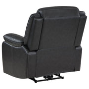 Sillón reclinable eléctrico tapizado Sycamore gris oscuro