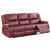 Camila Upholstered Motion Reclining Living Room Set Black