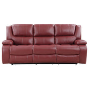 Camila Upholstered Motion Reclining Living Room Set Black