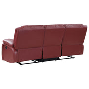 Camila Upholstered Motion Reclining Living Room Set Black